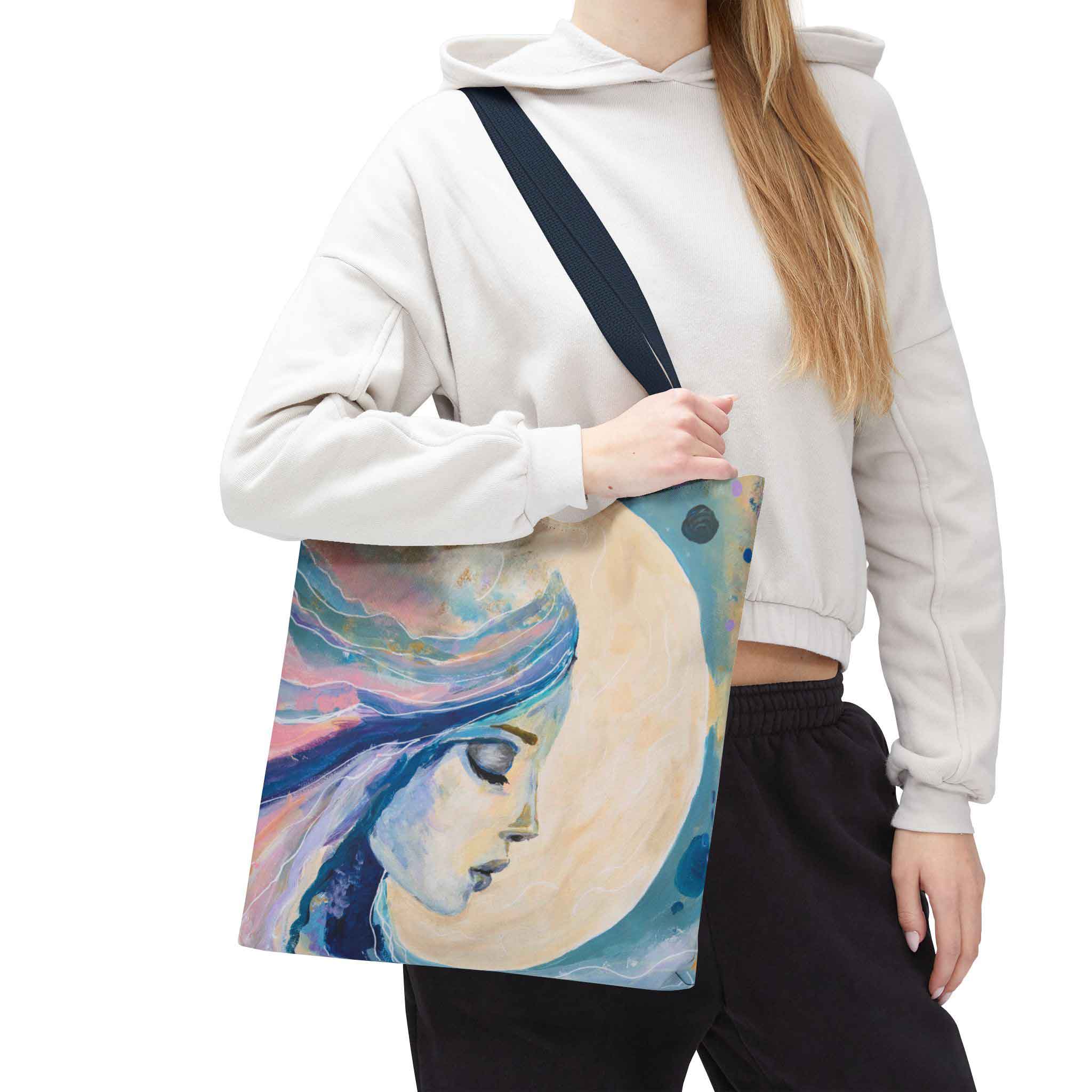 Luna Tote Bag – kunst med fullmånens energi - Bilde 3